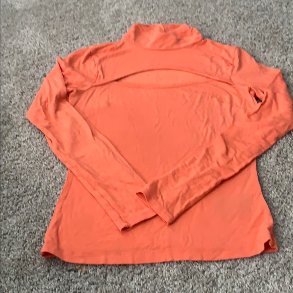 Bebe long sleeve cut out top